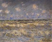 Claude Monet Rough Sea France oil painting artist